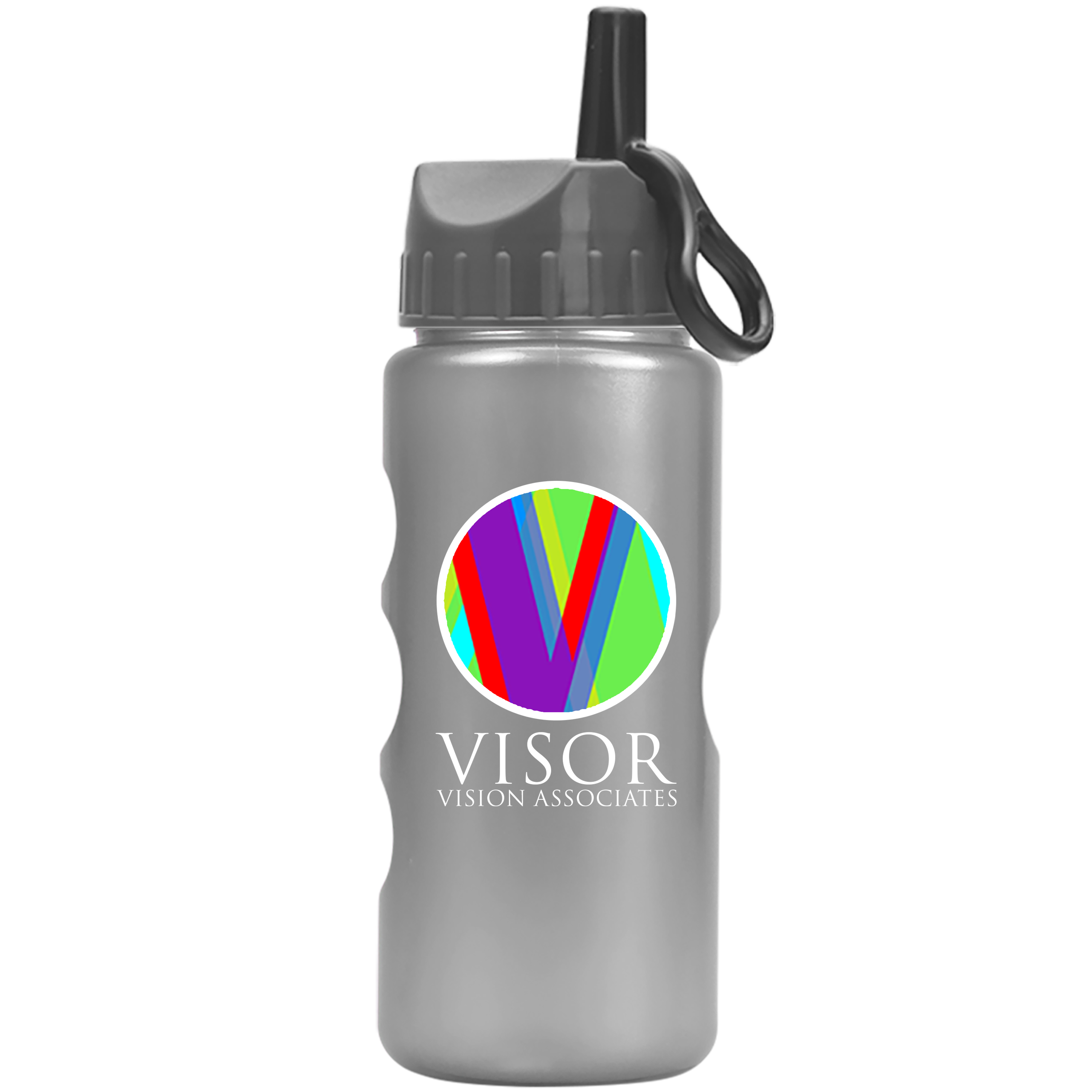 Mini Peak Tritan® Metallike Bottle with Ring-Straw Lid - 22 oz.